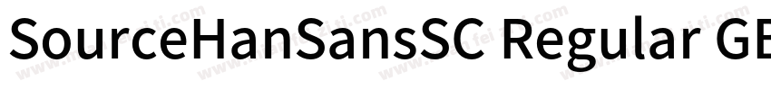 SourceHanSansSC Regular GBpc字体转换